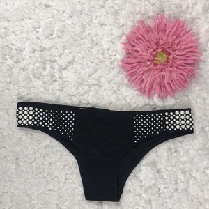 La Perla Brazilian Bikini Bottom brief with pearl